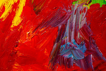 abstract colorful real oil painting