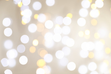 Blurred festive lights as background. Bokeh effect