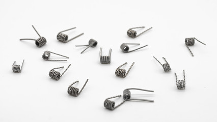 isolated mix coil vaping smoking