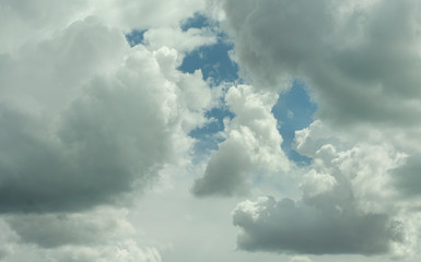 blue sky with clouds