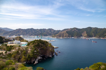 cityscape of Kamaishi Iwate Japan