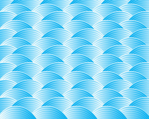 seamless Traditional japanese seigaiha ocean wave pattern