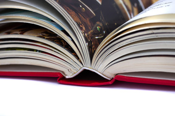 Book isolated on white background.