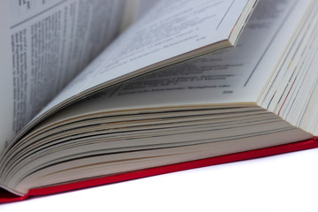 Book isolated on white background.