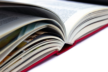 Book isolated on white background.