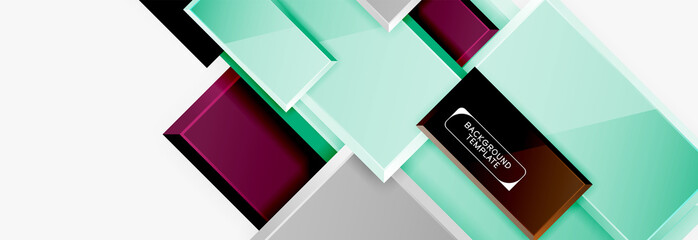 Abstract square composition for background, banner or logo