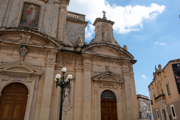 church facade with sky background