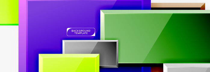 Fototapeta premium Square geometric composition
