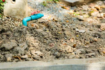 Closeup of dry soil.