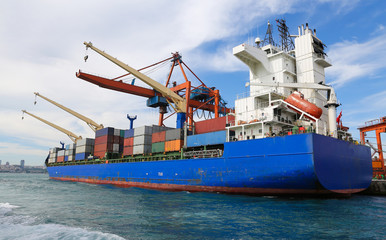 Fototapeta premium Container Ship in port