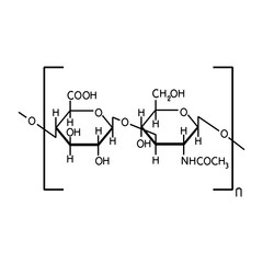 Hyaluronic acid vector illustration on white background