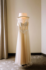 gentle beautiful wedding dress