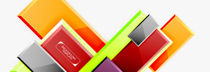 Fototapeta premium Minimal square banner abstract background