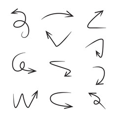 Obraz premium sketch arrow set