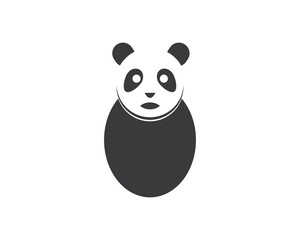 panda ilustration logo vector icon