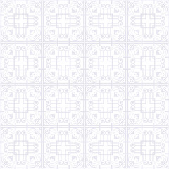 Vector modern tiles pattern. Abstract art deco seamless monochrome background