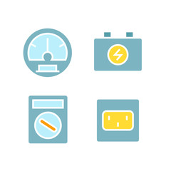 electronic tool and device icons set
