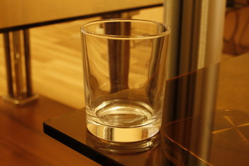Glass Cup on the table