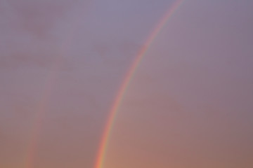 Colorful rainbow in the sky