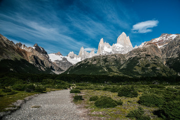 Fitz Roy in Los Glaciares in the Fitz Roy Region of Patagonia in Southern Argentina