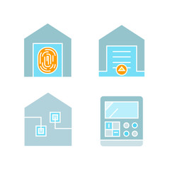 home automation concept icons