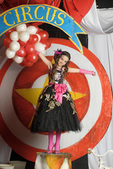 young actress in the circus