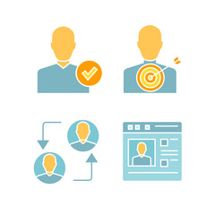 social media concept icons