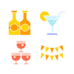 drinks and party icons