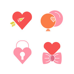 wedding and gift icons set
