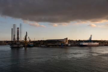 view of the port of marseille