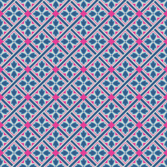 seamless geometric floral pattern