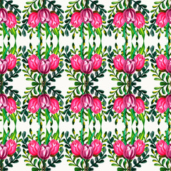 .watercolor leaf patterns