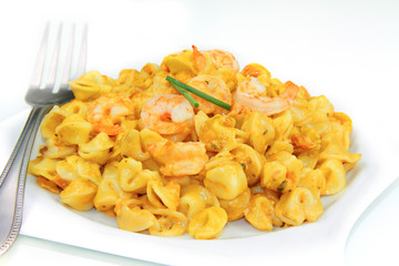 pâtes aux crevettes