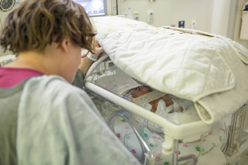 mother and baby in hospital