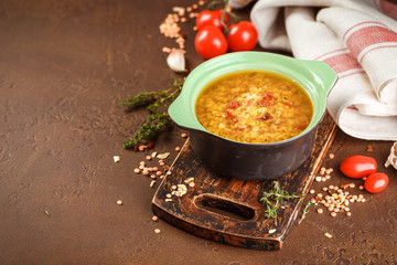Lentil soup - Masoor Dal or Dal Tadka Curry