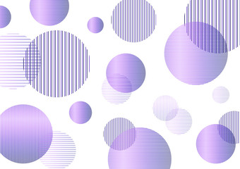 Bright vertical and horizontal stripes in the circle. Abstract geometric background.