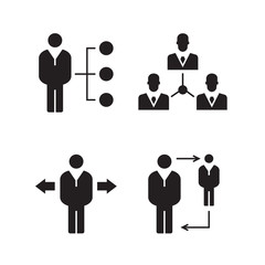 manpower and people management icons