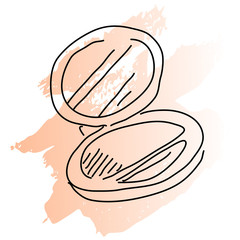 Compact powder vector