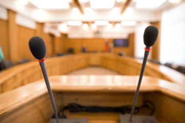 Table microphone at meeting room