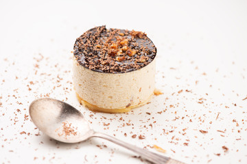 Delicious dessert parfait  with hazelnut