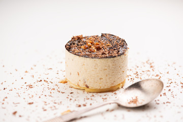 Delicious dessert parfait  with hazelnut