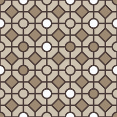 Fototapeta premium Seamless pattern from geometric shapes vector background