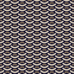 Seamless geometric with half circle pattern design background