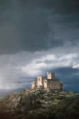 Medieval Age with castles, swords, shields