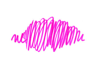 Abstract pink handmade touches texture on white