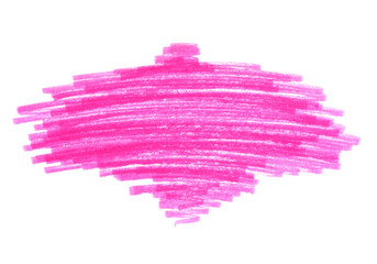 Abstract pink handmade touches texture on white