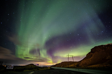 Northern lights in Iceland. 