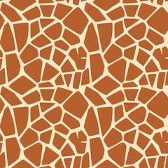 Animal texture of giraffe skin. Seamless background of Africa wild animal. Seamless giraffe pattern