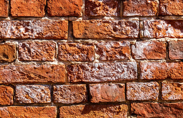 Brick wall as background texture