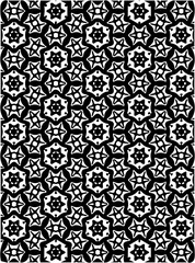 Obraz premium Black and white ornate geometric pattern and abstract background